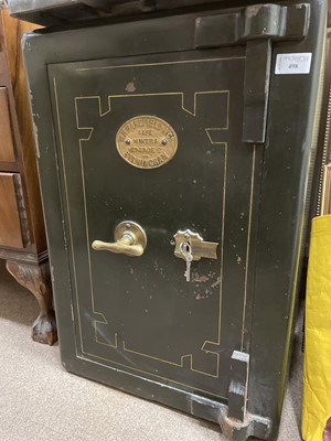 Lot 498 - A VINTAGE WH WAKEFIELD & CO SAFE