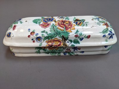 Lot 249 - A MID-19TH CENTURY COPELAND & GARRETT, LATE SPODE 'NEW FAYENCE' WASH BOWL AND EWER, AND OTHER ITEMS