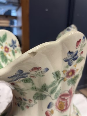 Lot 111 - A MID-19TH CENTURY COPELAND & GARRETT, LATE SPODE 'NEW FAYENCE' WASH BOWL AND EWER