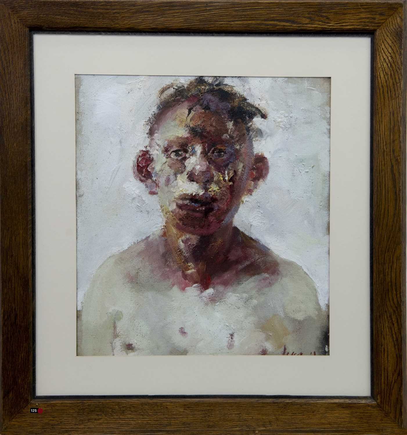 Lot 522 - THE BOXER, AN OIL BY PAUL MCPHAIL