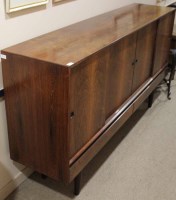 Lot 1263 - MODERNIST ROSEWOOD SIDEBOARD OF DANISH DESIGN...