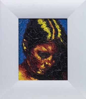 Lot 509 - STUDY OF CLAIRE, AN OIL BY GRAEME SHARP