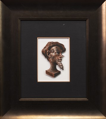 Lot 506 - END GAME - NOTHING IS FUNNIER THAN UNHAPPINESS, A PASTEL BY FRANK MCFADDEN