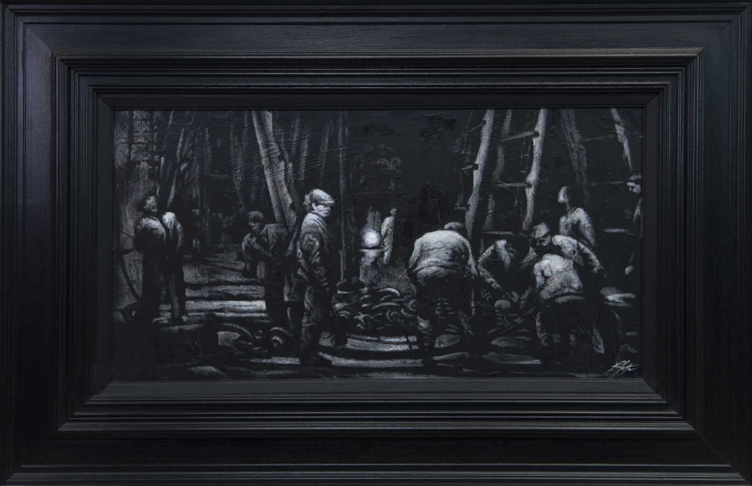 Lot 525 - BENEATH THE TITANIC, AN OIL BY RYAN MUTTER