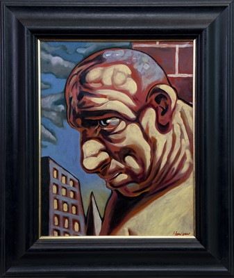 Lot 534 - THE BEAR, AN OIL BY PETER HOWSON