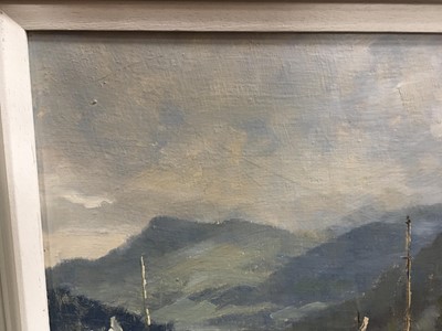 Lot 611 - KENMORE, LOCH TAY, AN OIL BY WILLIAM DAVIES
