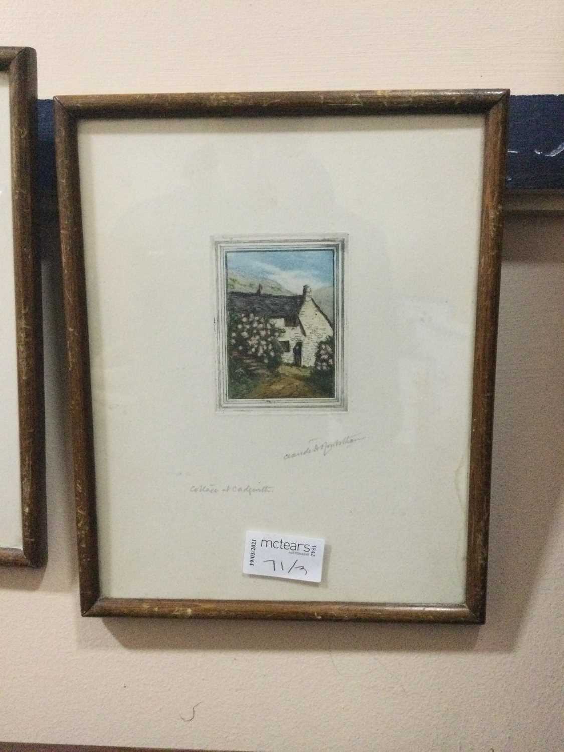 Lot 71 - A LOT OF THREE COLOUR ETCHINGS, BY CLAUDE HAMILTON ROWBOTHAM