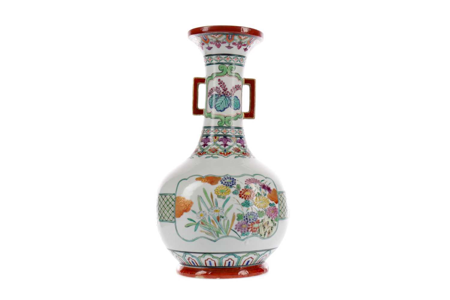 Lot 20 - A LATE 19TH CENTURY CHINESE FAMILLE ROSE VASE
