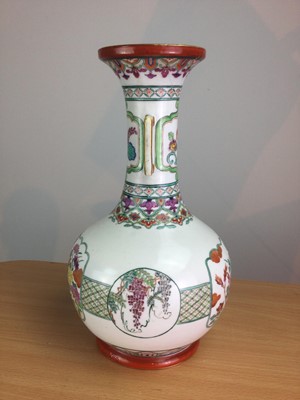 Lot 20 - A LATE 19TH CENTURY CHINESE FAMILLE ROSE VASE