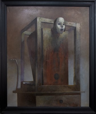 Lot 638 - THE CONTRAPTION, AN OIL BY JULIAN GORDON MITCHELL