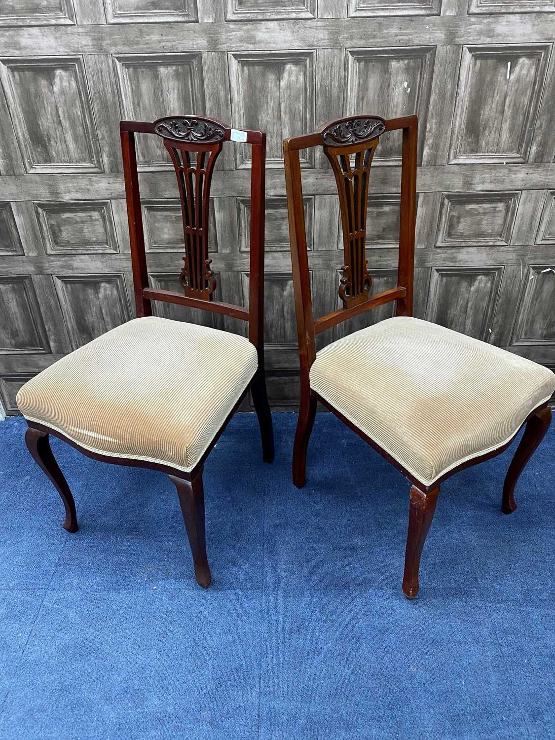 Lot 79 - A LOT OF FOUR MAHOGANY CHAIRS