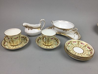 Lot 96 - A SPODE PART DINNER SERVICE AND A FLORAL AND GILT PART TEA SERVICE