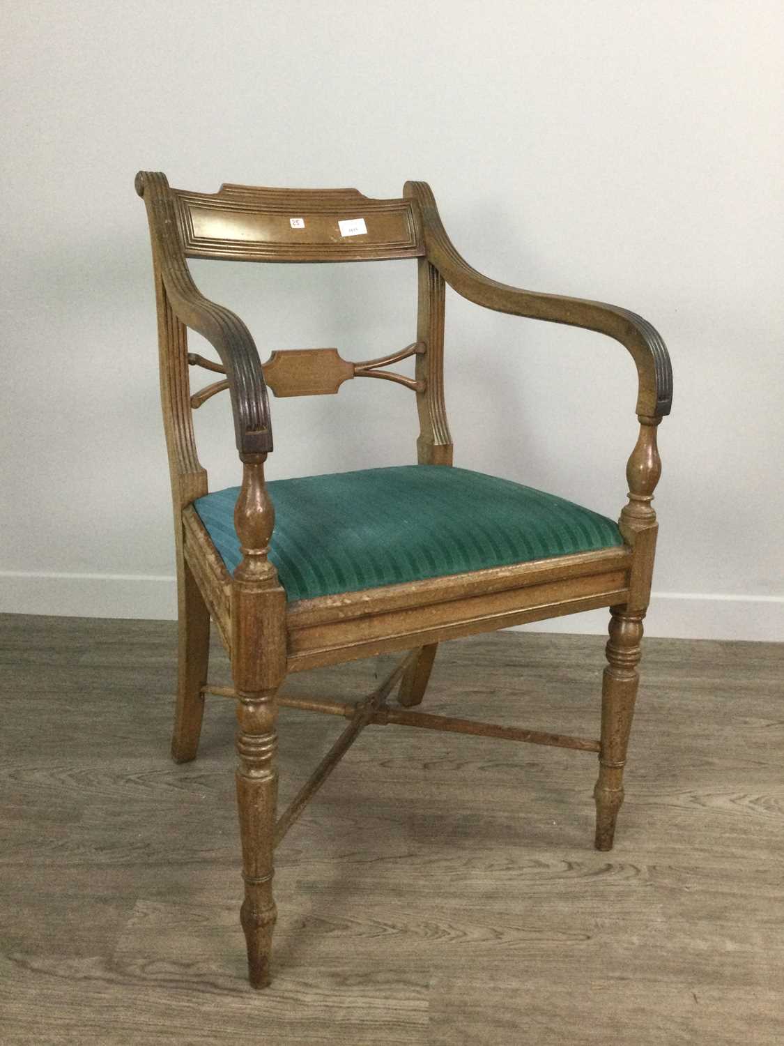 Lot 1615 - A VICTORIAN WALNUT CARVER CHAIR