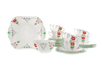 Lot 1146 - A SHELLEY ART DECO PART TEA SERVICE