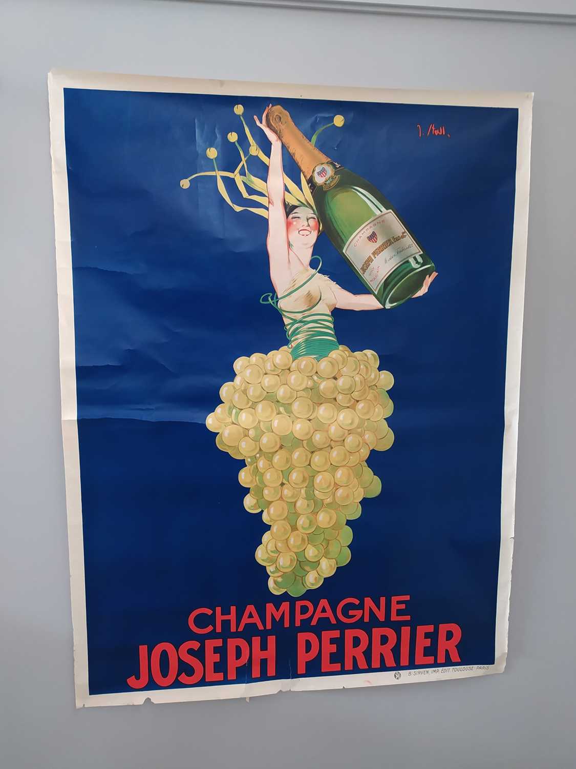 Lot 1622 - AN ART DECO JOSEPH PERRIER LITHOGRAPHIC POSTER