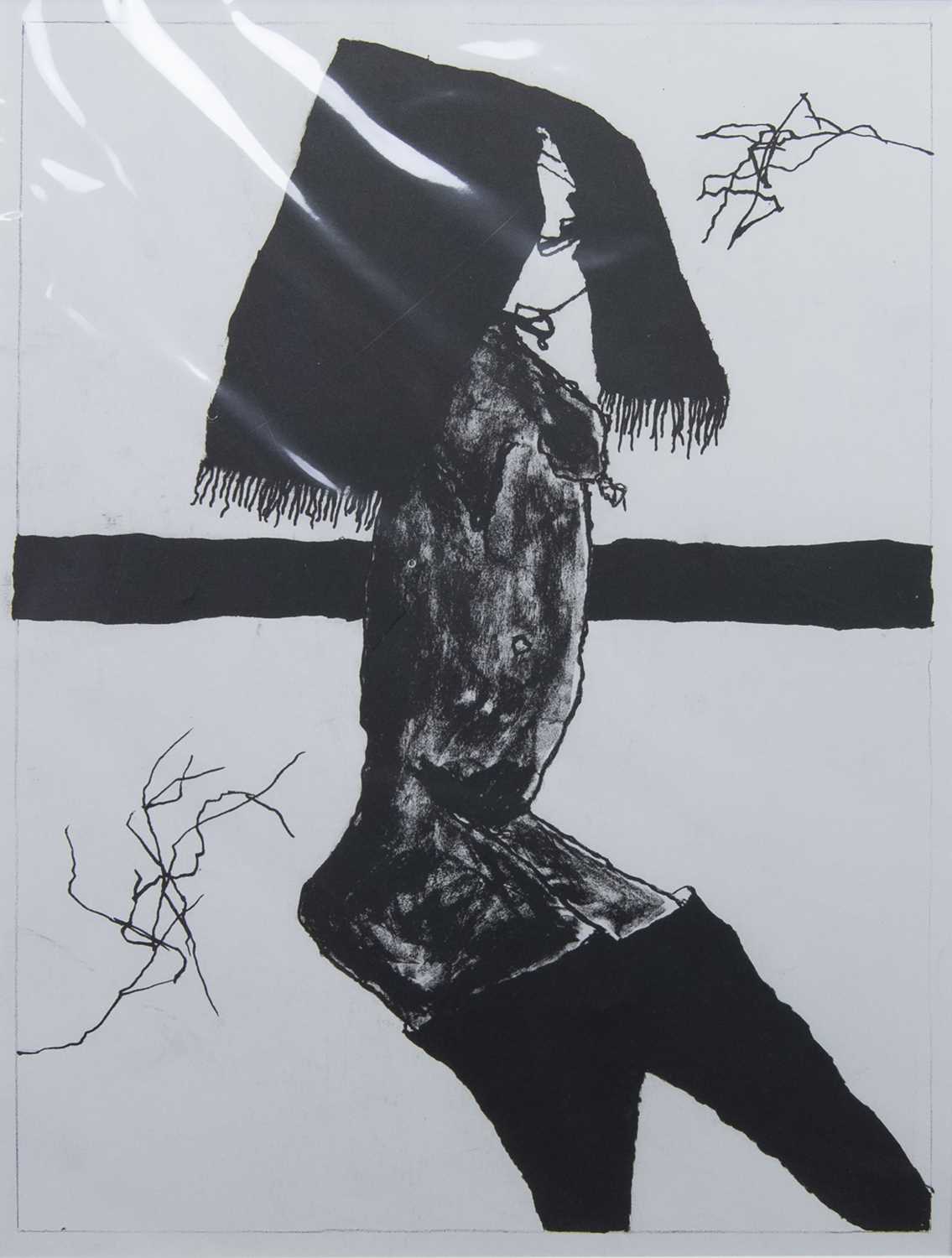 Lot 544 - THE SNEER, A LITHOGRAPH BY PAT DOUTHWAITE