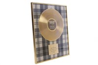 Lot 1315 - GOLD DISC presented to Sir Jimmy to mark the...