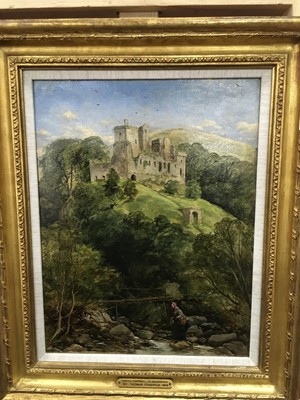 Lot 55 - CASTLE CAMPBELL, CLACKMANNAN, AN OIL ATTRIBUTED TO THOMAS CRESWICK