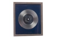 Lot 1316 - SILVER DISC presented to Sir Jiimy by EMI...