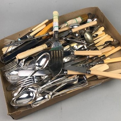 Lot 209 - A COLLECTION OF SILVER PLATED AND STAINLESS STEEL CUTLERY