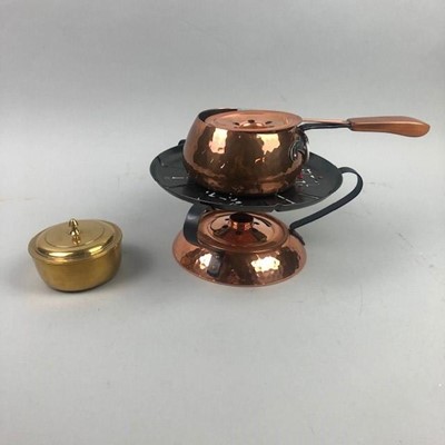 Lot 196 - A LOT OF BRASS AND COPPER WARE