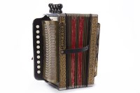 Lot 1331 - HOHNER SINGLE ROW FOUR VOICE MELODEON early 1950s