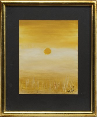 Lot 678 - GOLDEN SUNSET, A PASTEL BY SIR NICHOLAS FAIRBAIRN