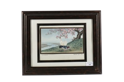 Lot 748 - A 20TH CENTURY JAPANESE WATERCOLOUR BY MATSUMOTO