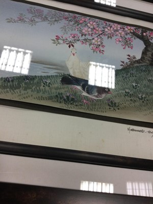 Lot 748 - A 20TH CENTURY JAPANESE WATERCOLOUR BY MATSUMOTO