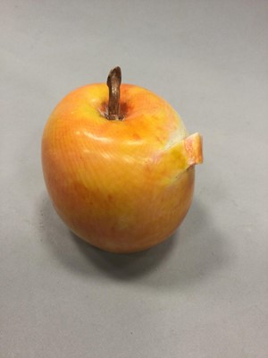 Lot 902 - A JAPANESE IVORY CARVING OF A FRUIT