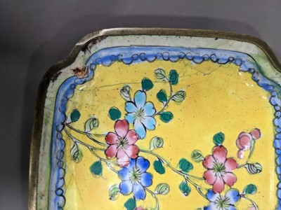 Lot 285 - AN EARLY 20TH CENTURY INDO-PERSIAN BRASS BELL, ALONG WITH A BUDDHIST EMBLEM AND TEN DISHES