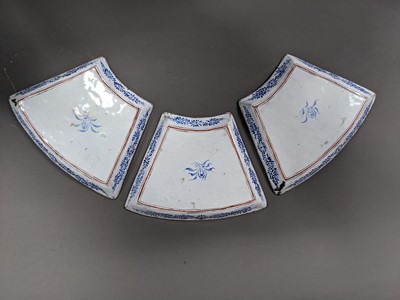 Lot 285 - AN EARLY 20TH CENTURY INDO-PERSIAN BRASS BELL, ALONG WITH A BUDDHIST EMBLEM AND TEN DISHES