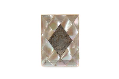Lot 292 - A LATE 19TH CENTURY MOTHER OF PEARL CARD CASE