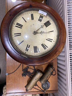 Lot 271 - AN EARLY 20TH CENTURY WAG ON THE WALL CLOCK