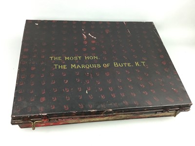 Lot 276 - A LORD BUTE TIN UNIFORM CASE