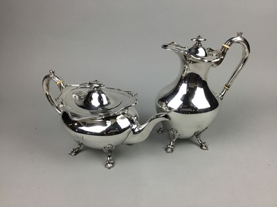 Lot 294 - A SILVER PLATED PART TEA SERVICE