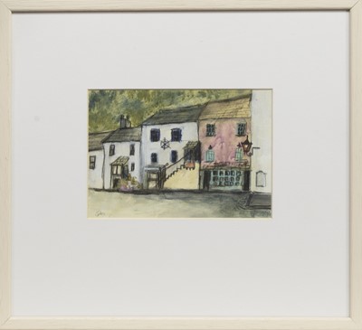 Lot 768 - FIFE VILLAGE, A MIXED MEDIA BY STEPHANIE DEES RSW