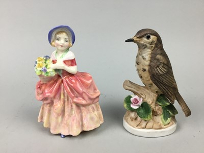 Lot 242 - A ROYAL DOULTON FIGURE OF CISSIE AND OTHER CERAMICS