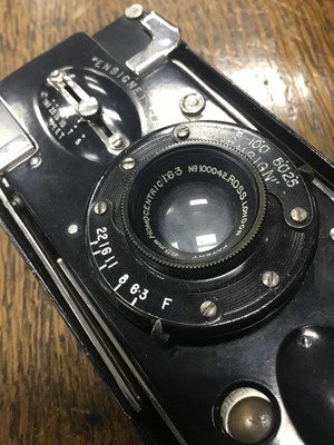 Lot 244 - A ZEISS IKONTA 6X6 CAMERA AND OTHER ITEMS