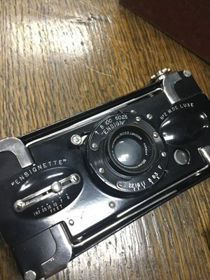 Lot 244 - A ZEISS IKONTA 6X6 CAMERA AND OTHER ITEMS