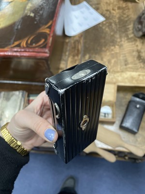 Lot 244 - A ZEISS IKONTA 6X6 CAMERA AND OTHER ITEMS