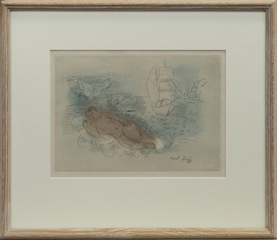 Lot 27 - PETITE BAIGNEUSE AUX PAPILLONS, AN ETCHING AND AQUATINT BY RAOUL DUFY