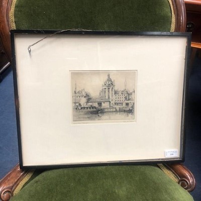 Lot 358 - AN ALEXANDER ROY GIBSON ETCHING OF BROOMIELAW, GLASGOW