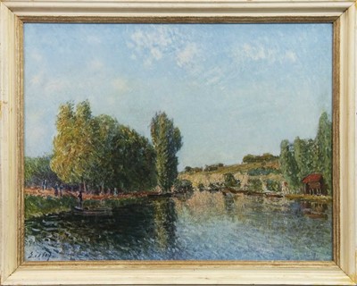 Lot 363 - AN UNTITLED PRINT BY ALFRED SISLEY