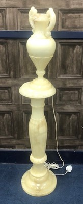 Lot 372 - A COMPOSITE LAMP AND A JARDIENER