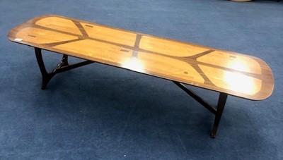 Lot 367 - A RETRO COFFEE TABLE