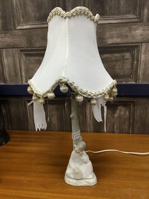 Lot 374 - A PAIR OF HUMMEL TABLE LAMPS AND ANOTHER LAMP