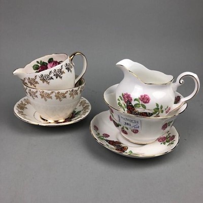 Lot 381 - A TUSCAN 'JUNE GLORY' PART TEA SERVICE AND A ROYAL TRON TEA SERVICE