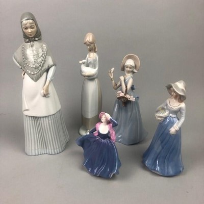 Lot 386 - A COALPORT FIGURE OF 'VICKI' AND OTHER FIGURES OF FEMALES