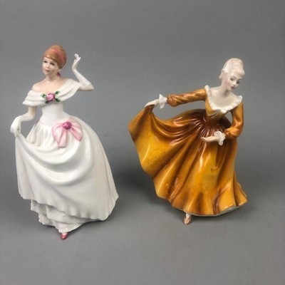 Lot 424 - A ROYAL DOULTON FIGURE OF DAWN AND ANOTHER OF KIRSTY